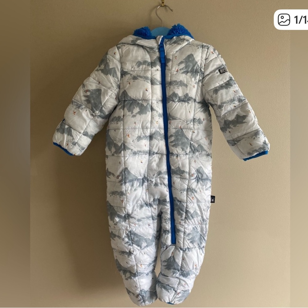 Spyder Baby Size 24M Snowsuit Bunting fleece lined w/hand foot covers excellent
